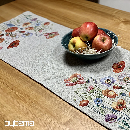 Nappe et foulard tapisserie POPPY ROMANCE