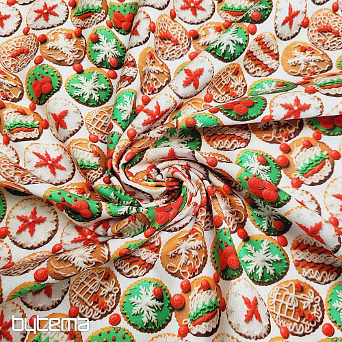 Tissu en coton TASSES GINGERBALL