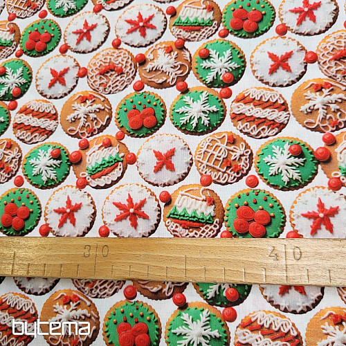 Tissu en coton TASSES GINGERBALL
