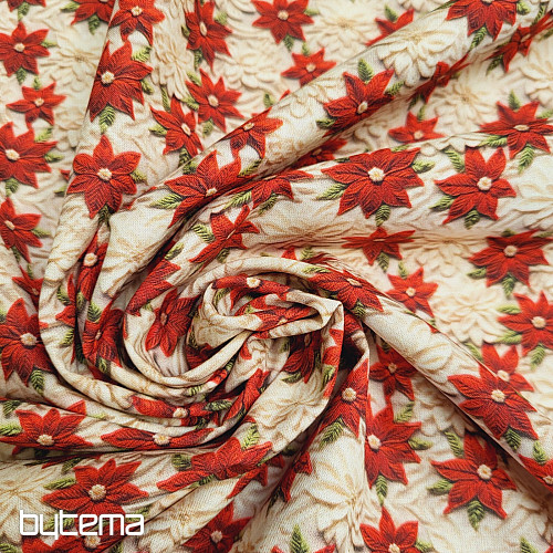 Tissu coton ÉTOILES DE NOËL MINI