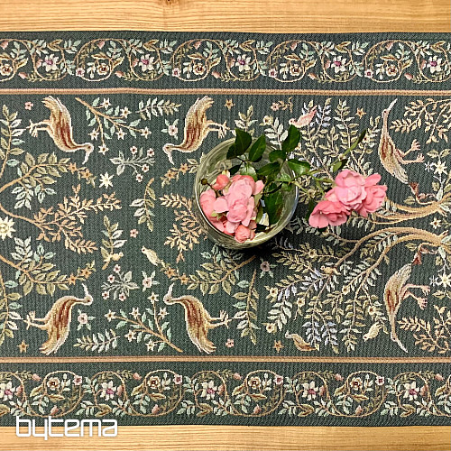 Nappe et foulard tapisserie WILLIAM MORRIS vert
