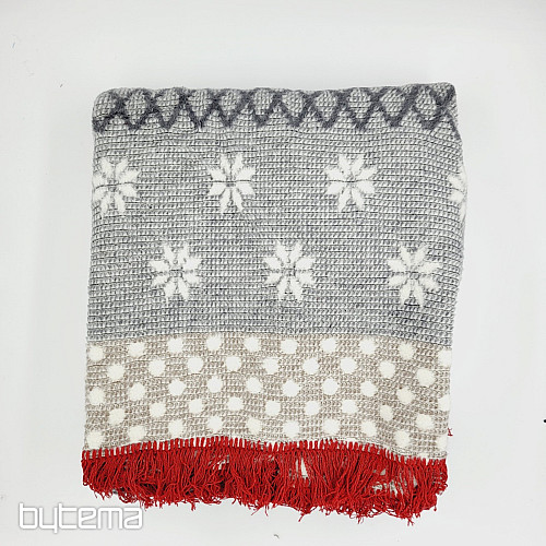 Couverture de Noël RENNE GRIS