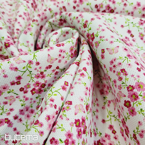 Tissu déco MARIPOSA rose
