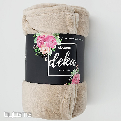 Couverture MICROFLANELLE BEIGE