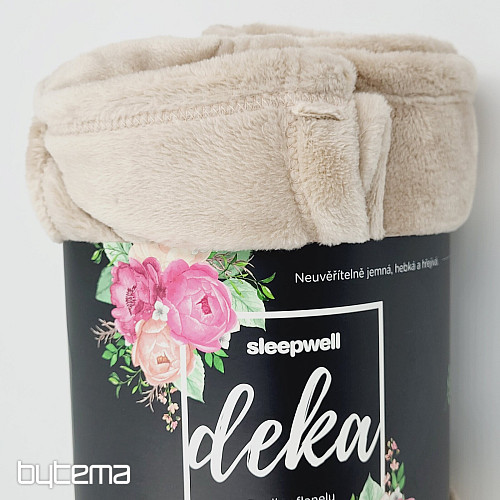Couverture MICROFLANELLE BEIGE
