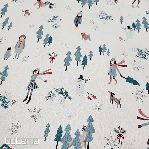 Tissu en coton RELAX D&#39;HIVER