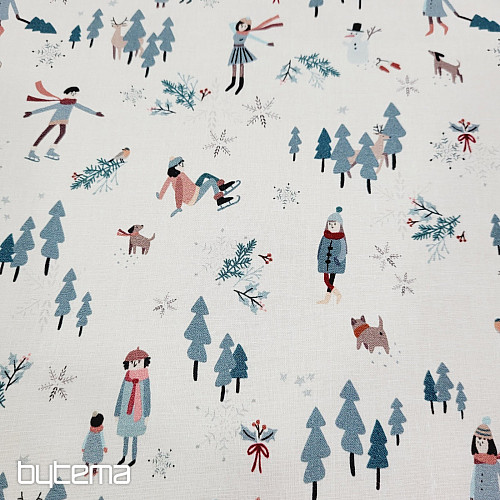Tissu en coton RELAX D&#39;HIVER