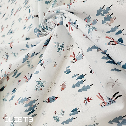 Tissu en coton RELAX D&#39;HIVER