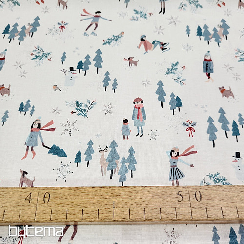 Tissu en coton RELAX D&#39;HIVER