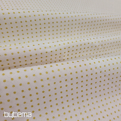 Tissu coton PISANI PUNTIK DORÉ