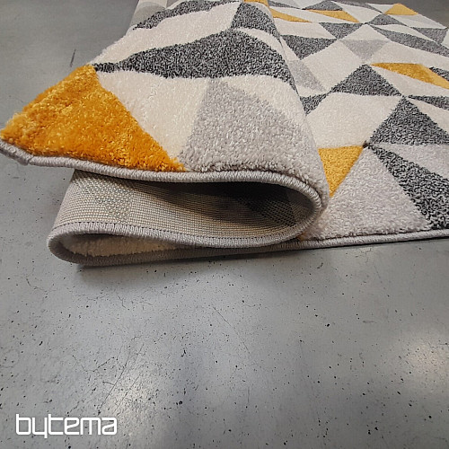 Tapis enfant TRIANGLES JAUNES