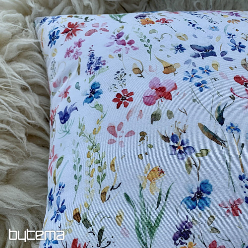 Housse de coussin déco FLEURS DE CALA