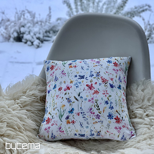 Housse de coussin déco FLEURS DE CALA