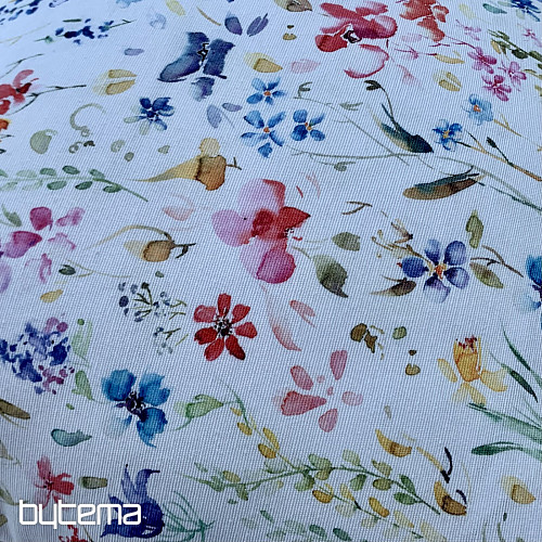 Housse de coussin déco FLEURS DE CALA