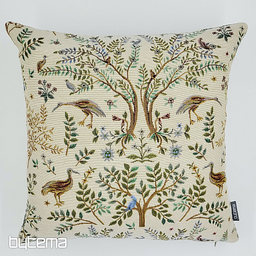Housse de coussin tapisserie WILLIAM MORRIS beige - pleine surface