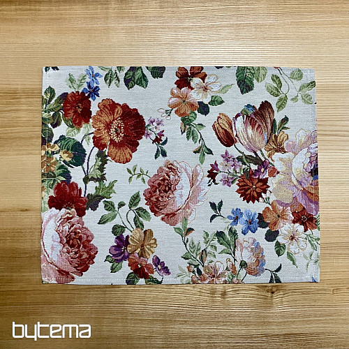 Set de table en tapisserie CREME ROSE