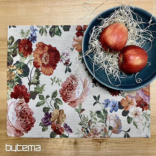 Set de table en tapisserie CREME ROSE