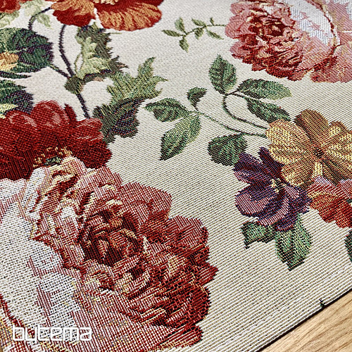 Set de table en tapisserie CREME ROSE