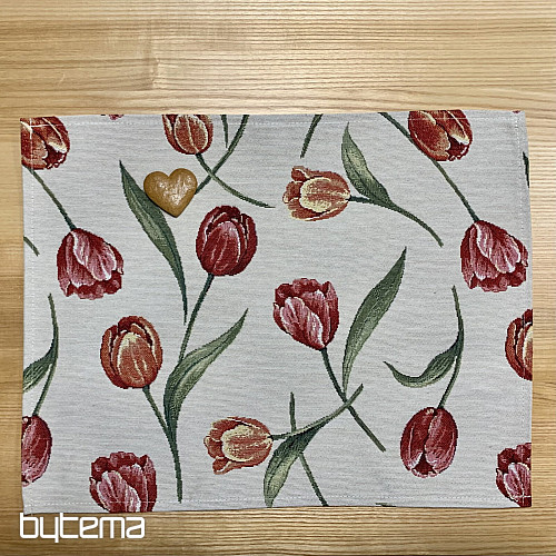 Set de table en tapisserie TULIPS III grand modèle