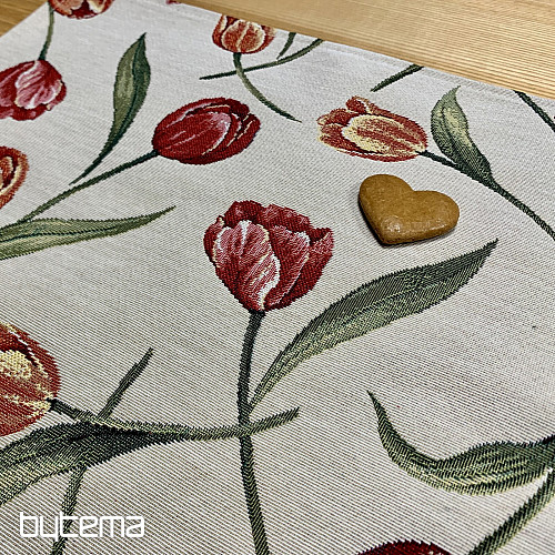 Set de table en tapisserie TULIPS III grand modèle
