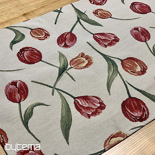 Nappe et foulard en tapisserie TULIPS III grand modèle