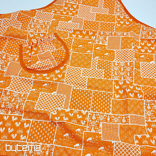 Tablier avec bavette ORANGE
