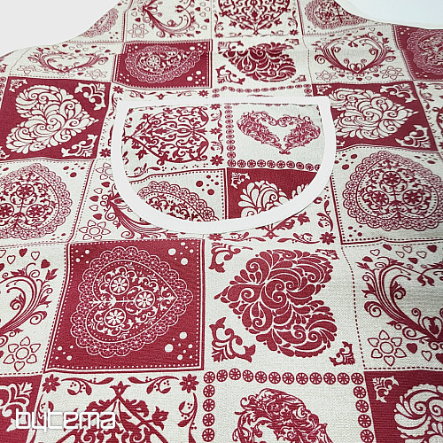 Tablier avec bavette PATCHWORK COEUR