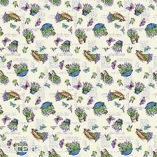 Tissu à tapisserie JARDIN DE LAVANDE 2