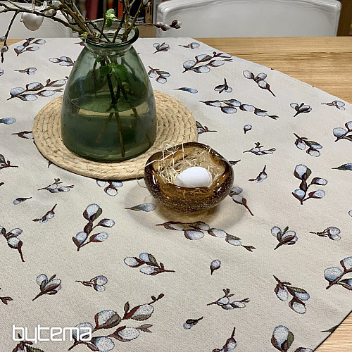 Nappe et écharpe en tapisserie CHATS JÍVA