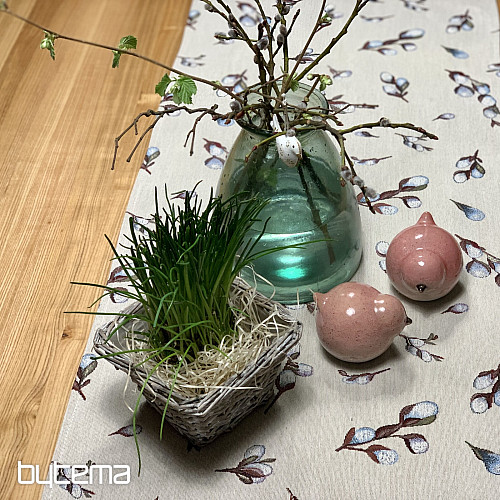 Nappe et écharpe en tapisserie CHATS JÍVA