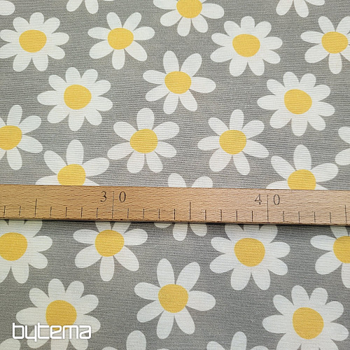 Tissu décoratif DAISIES GRIS