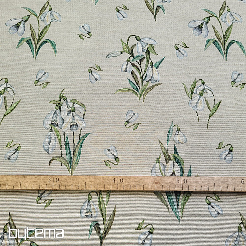 Tissu tapisserie FLOCONS DE NEIGE