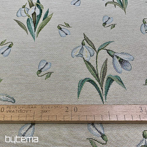 Tissu tapisserie FLOCONS DE NEIGE