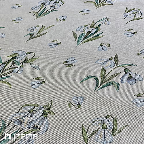 Tissu tapisserie FLOCONS DE NEIGE