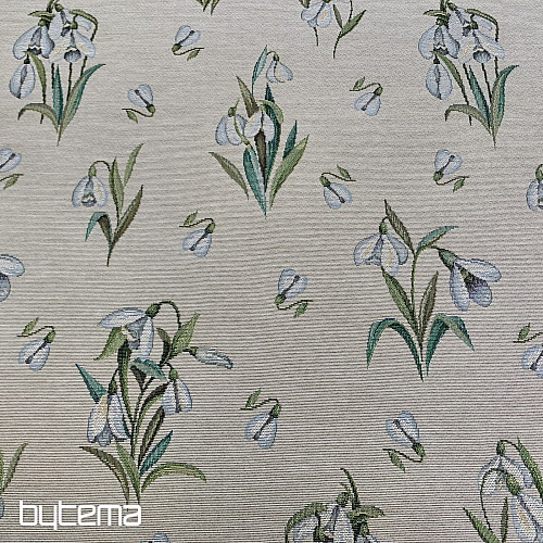 Nappe et écharpe en tapisserie PERCE-NEIGE