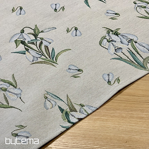 Nappe et écharpe en tapisserie PERCE-NEIGE