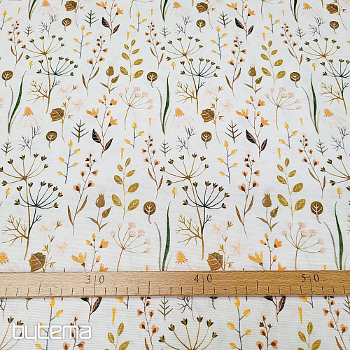 Tissu décoratif MEADOW crème