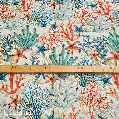 Tissu décoratif CORAIL