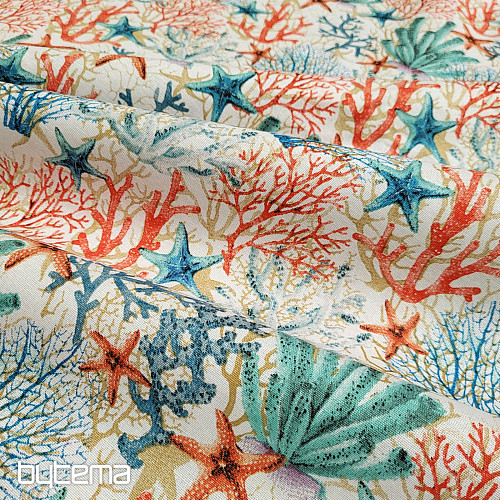 Tissu décoratif CORAIL