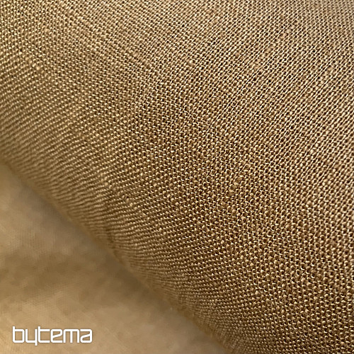 Tissu en lin TEINTURE CANNELLE