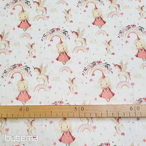 Tissu en coton RAINBOW FAIRY