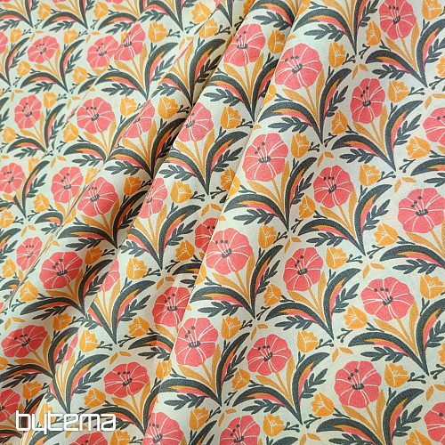 Tissu en coton SELMA ORANGE