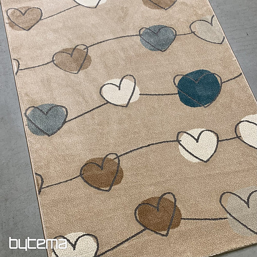 Tapis pièce SAGA coeur