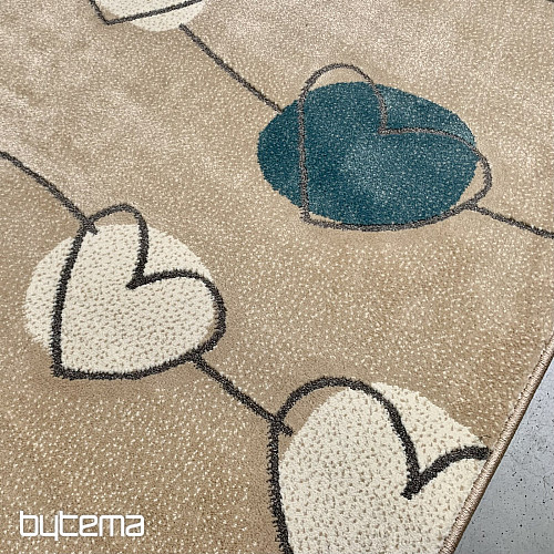 Tapis pièce SAGA coeur