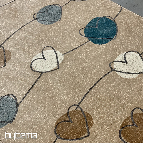 Tapis pièce SAGA coeur