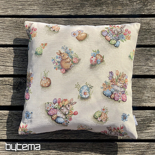 Tapisserie de Pâques HABBIT DANS UN POT DE FLEURS