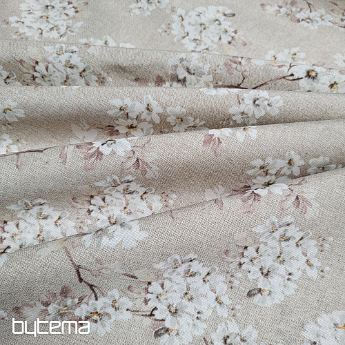 Tissu décoratif ALMOND beige