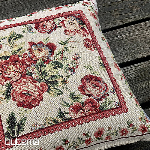 Couverture de tapisserie GRANDE DENTELLE ROSE