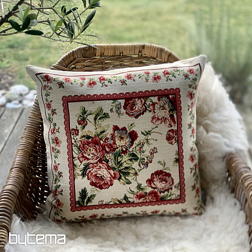 Couverture de tapisserie GRANDE DENTELLE ROSE