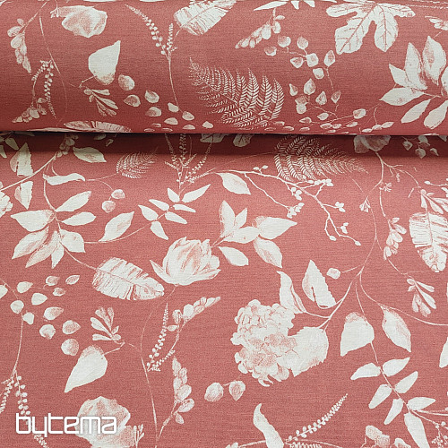 Tissu décoratif AMY FLOR sv. rose